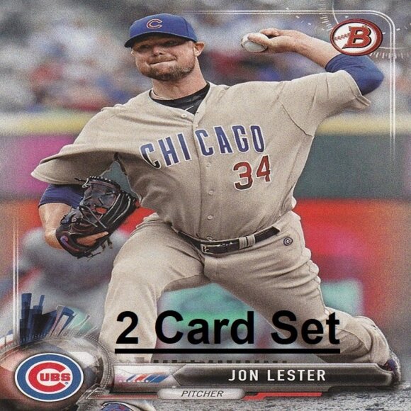 Jon Lester MLB Card Collection - 2 MLB Cards - Picture 1 of 3